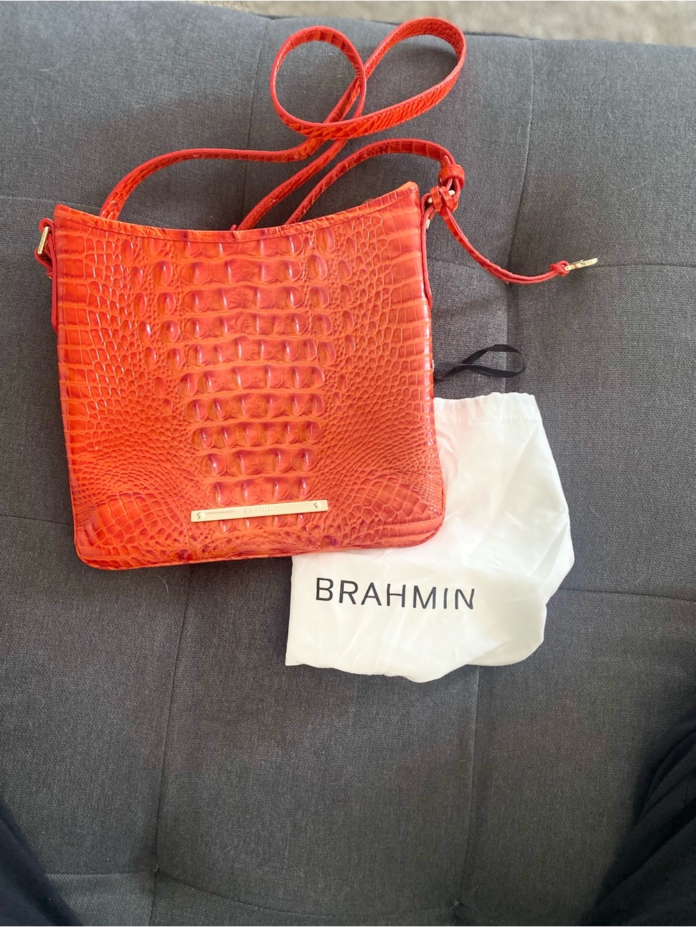 Brahmin Katie Crossbody in Sunflare Melbourne leather bag NWOT